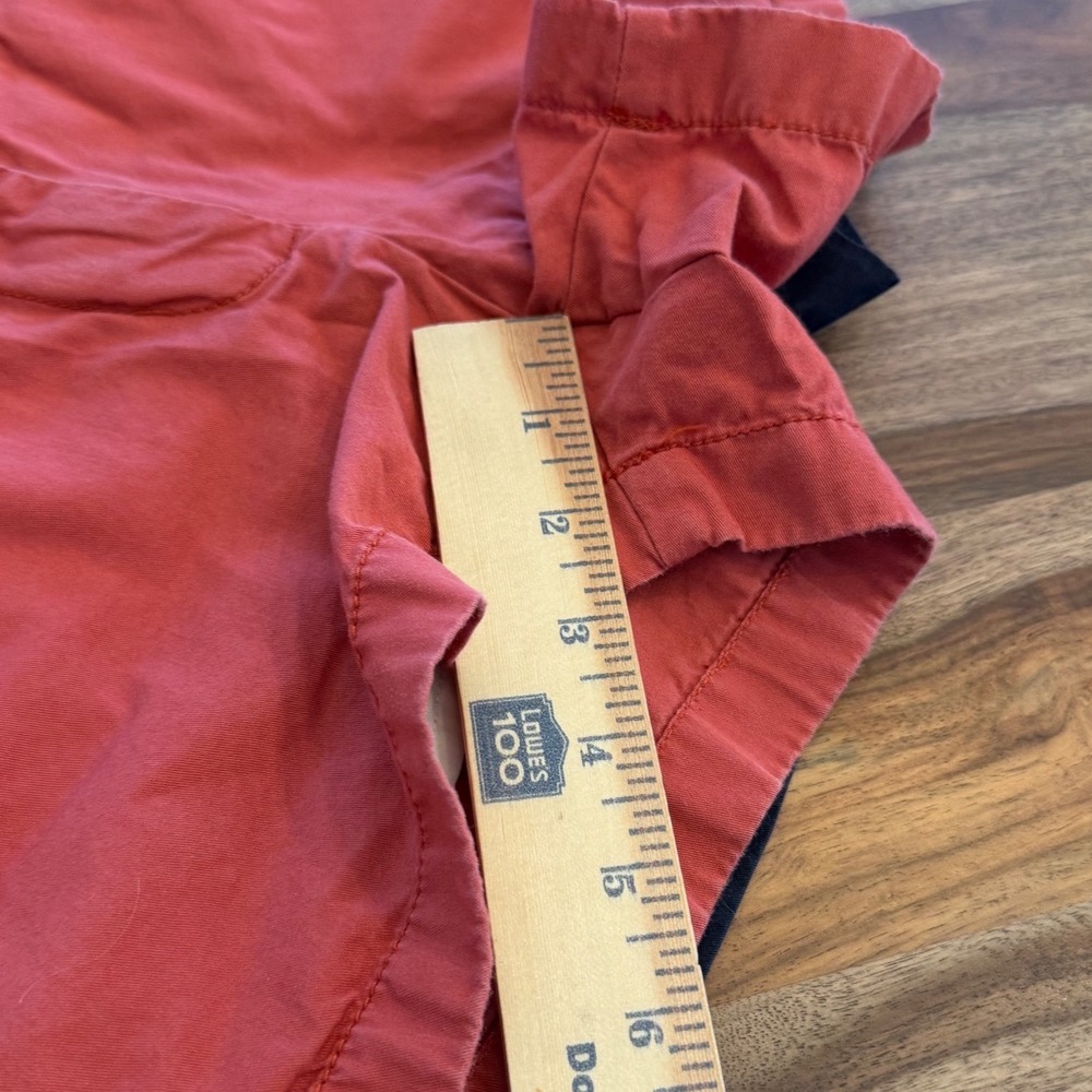 J.Crew‎ Lot of 2 pairs Chino Broken-In Shorts Navy Blue Coral Pink Sz 00 Cotton - Picture 6 of 8